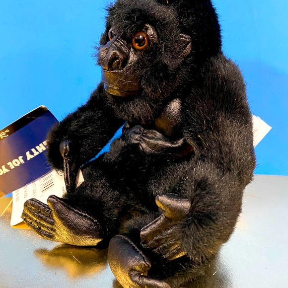 DISNEY STORE NWT VINTAGE 1990s MIGHTY JOE YOUNG BLACK GORILLA BEAN BAG PLUSH - Picture 3 of 9